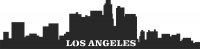 Los Angeles Skyline - DXF CNC dxf pour routeur de traceur à jet d&#39;eau Laser Plasma Cut Ready Vector fichier CNC